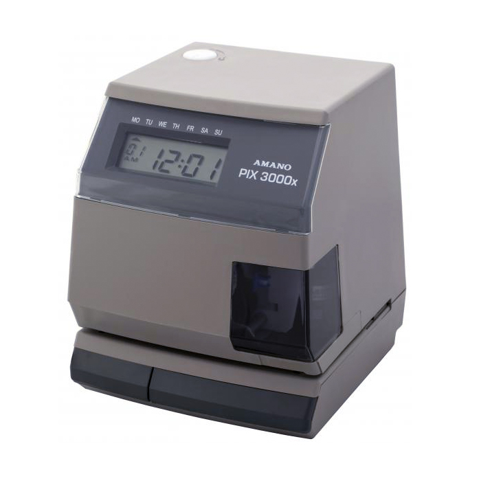 Amano PIX-3000x (NT) Time Clock – Refurbished Traditional Punch Clock, No DST Adjust